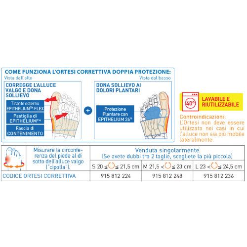 ORTESI CORRETTIVA DOPPIA DA GIORNO EPITACT - immagine 2